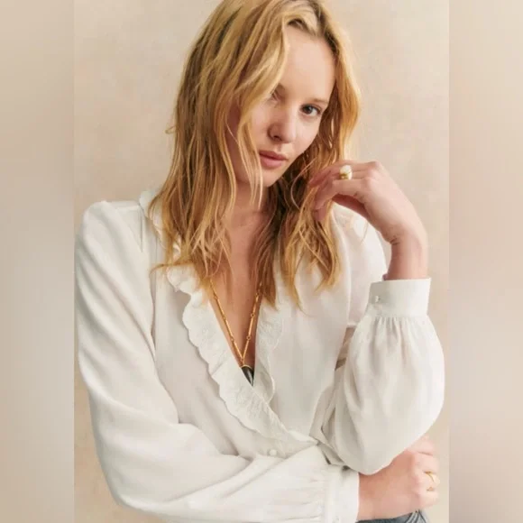 🇫🇷 Sézane Rosine Shirt - Picture 6 of 11